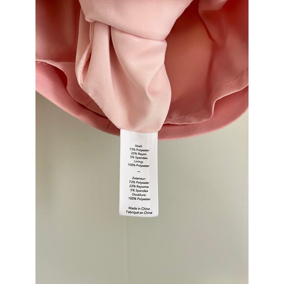 Likely Driggs Dress 00 Light Blush Pink Rose Shadow Bodycon Strapless Date Night - Picture 15 of 16